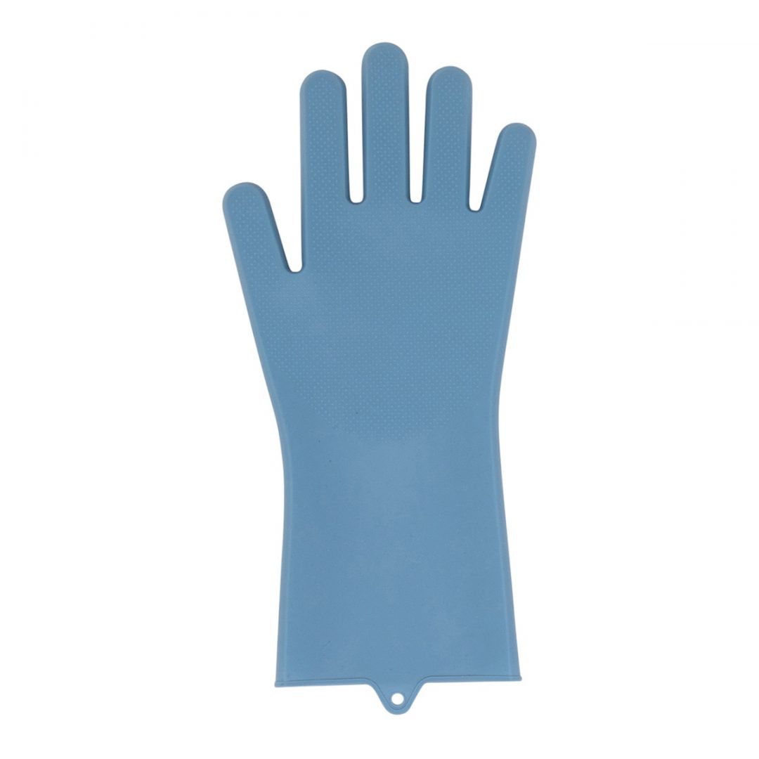 Alternative view of Guantes con estropajo